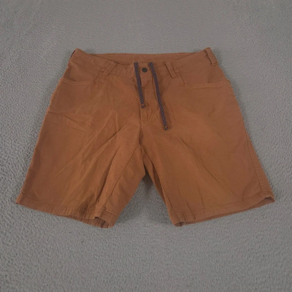 The North Face Shorts Mens 34 Brown North Dome Cotton Blend Stretch Drawcord